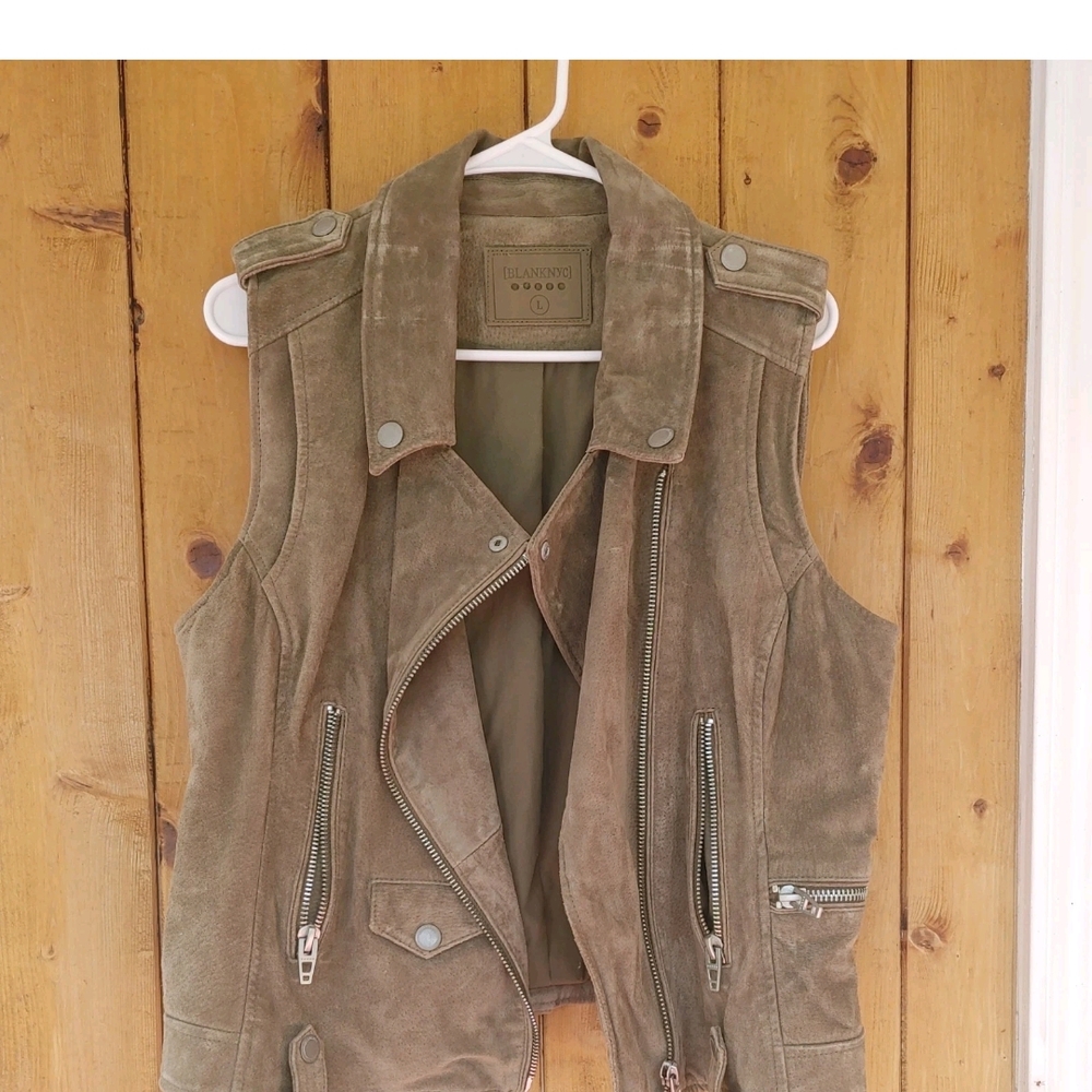Blank NYC Women's Tan Suede Vest